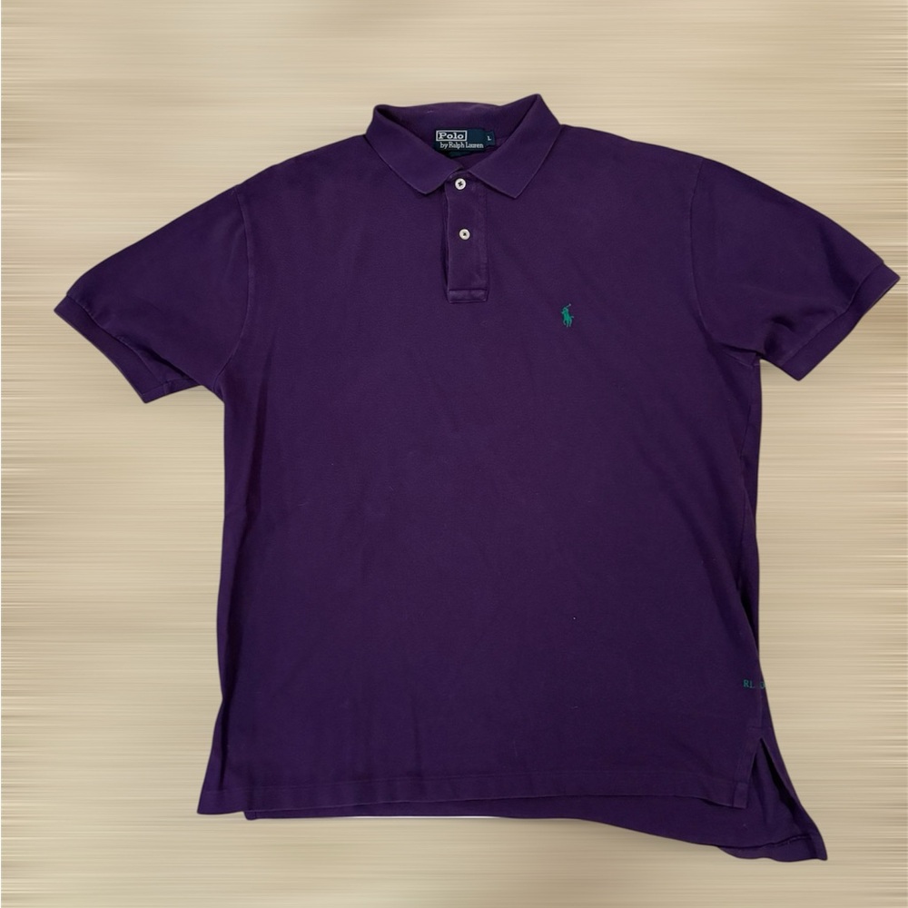 Ralph Lauren vintage Men's Deep Purple Polo Shirt